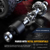 Машинка на радиоуправлении JJRC C8811 1:20 Black — монстр-трак 4WD с бесколлекторным двигателем, металлической трансмиссией, LED-фарами, до 45 км/ч, до 15 минут, до 100 м